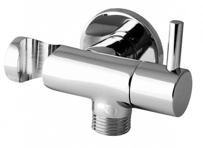 Кронштейн Remer RR 336 L для душа, с водотоком и краном, хром
