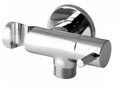 Кронштейн Remer RR 336 L для душа, с водотоком и краном, хром