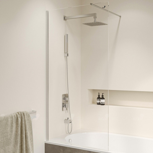 Шторка на ванну RGW Screens SC-051 80x150 351105108-11 прозрачная профиль хром