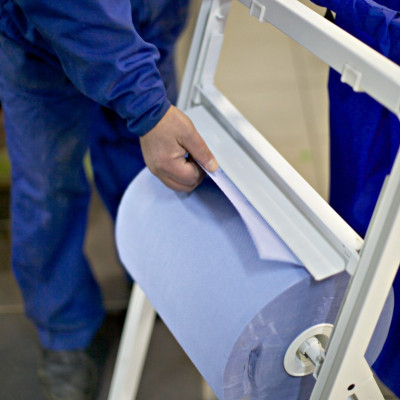 Lime Напольный держатель диспенсер для протирочных материалов 91х47х51.5 см