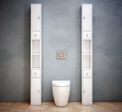 Шкаф-пенал в ванную Corozo Энри 20 Z2 SD-00000582 белый