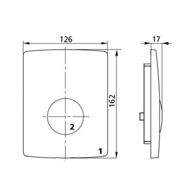 Sanit 16.064.88..0000gold клавиша смыва для писсуара (пластик), золото