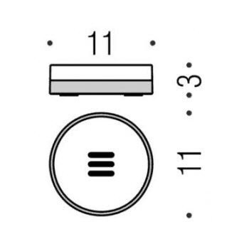 COLOMBO Nordic B5240.0CR-CNO мыльница настольная, черная