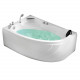 Акриловая ванна GEMY G9009 B L 150х100х60 см с гидромассажем, белая  (G9009 B L)