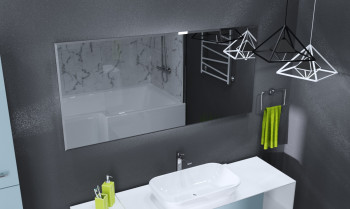 Зеркало подвесное для ванной Marka One Glace 100х65 (У73580)