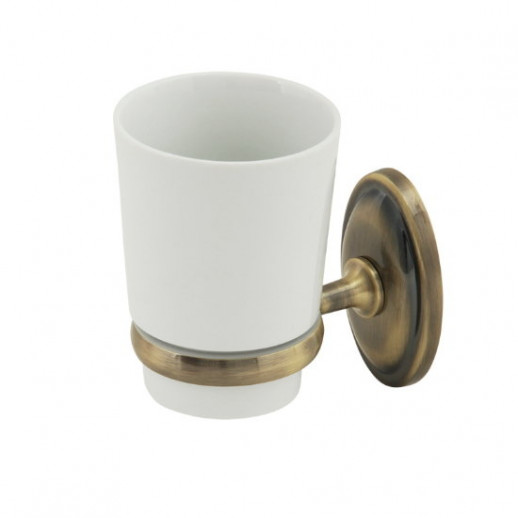 VERAGIO BONJOUR BRONZO VR.BNR-7840.BR стакан настенный, бронза/керамика