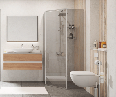 WasserKRAFT Leine 35P38 душевой уголок 100х100 см, с распашными дверьми