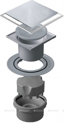 Трап для душа Pestan Confluo Standard 15х15 Plate Vertical 13702561  Полипропилен