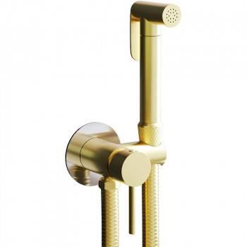Гигиенический душ со смесителем RGW Shower Panels SP-211Gb 581408211-06 золото встраиваемый