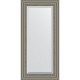 Зеркало настенное Evoform Exclusive 116х56 BY 1247 с фацетом в багетной раме Римское серебро 88 мм  (BY 1247)