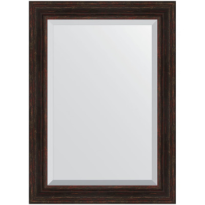 Зеркало настенное Evoform Exclusive 109х79 BY 3473 с фацетом в багетной раме Темный прованс 99 мм