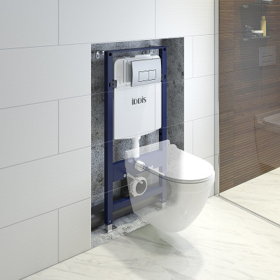 Инсталляция Iddis Optima Home OPH00GCi32K для унитаза с клавишей хром