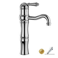 Nicolazzi Classica 3472 GB 33 смеситель для раковины без д/к, золотая латунь/ручка Cristallo