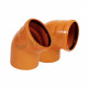 Отвод для наружной канализации VALFEX рыжий (30107160)  (30107160)