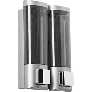 Двойной дозатор для мыла нажимной.Nofer 03032.T