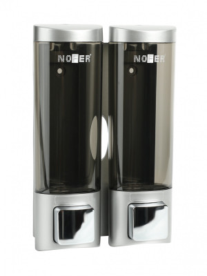 Двойной дозатор для мыла нажимной.Nofer 03032.T