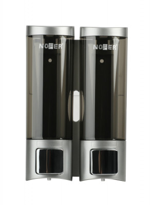 Двойной дозатор для мыла нажимной.Nofer 03032.T