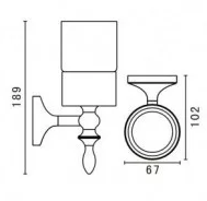 Стакан Art&Max Bohemia AM-E-4268-Cr