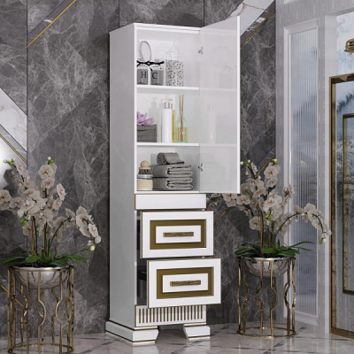 Opadiris Оникс 50 пенал, белый/золото