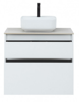 Тумба под раковину Aquanet Nova Lite 75 белый (2 ящика) подвесная (00242272)
