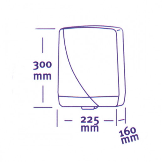 Jofel FUTURA АА16500 электросушилка для рук, нержавеющая сталь