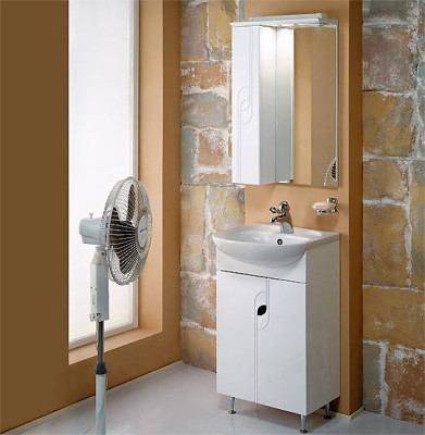 Акватон Панда 50 1A007402PD01L зеркало-шкаф левое белое