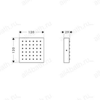 Axor Starck ShowerCollection модуль душа, наружная часть