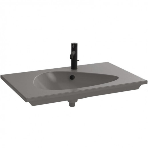 Подвесная раковина-столешница 80 см серая JACOB DELAFON  NOUVELLE VAGUE  (EXAR112-Z-MG2)
