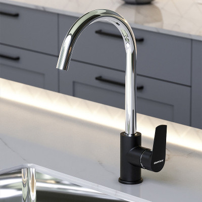 Кухонный смеситель Damixa RedBlu 790720000 черный хром