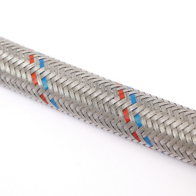 Гибкая подводка для воды UNI-FITT НВ 1" 100 см оплетка из нержавеющей стали антивибрационная (504S4410)