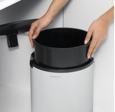 Brabantia 428081 ведро для мусора встраиваемое, белый, 15 л