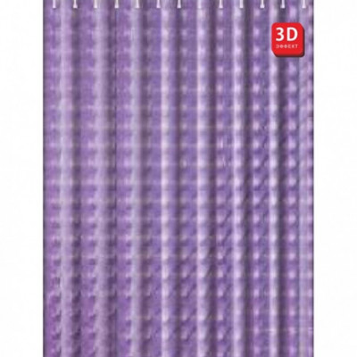 Шторка для ванны Frap полиэтилен, фиолетовый 180x180 см (F8701)