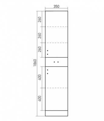 Пенал в ванну MIXLINE Милора-35 (529531)