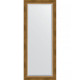 Зеркало настенное Evoform Exclusive 143х58 BY 3536 с фацетом в багетной раме Состаренная бронза с плетением 70 мм  (BY 3536)