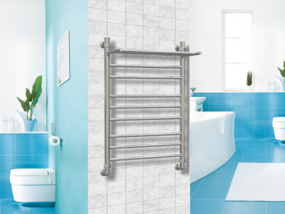 Водяной полотенцесушитель Акванерж Прямая групповая с полкой 800x600 (000-808060)