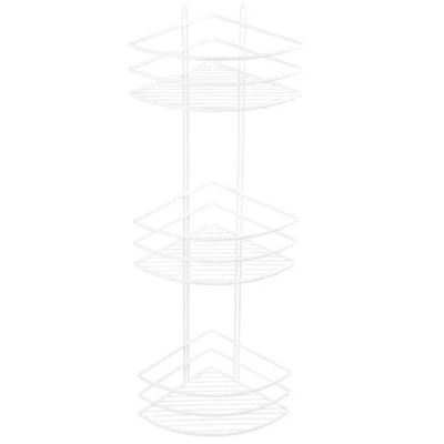 Полка корзина в ванную Fixsen FX-710W-3 угловая белая