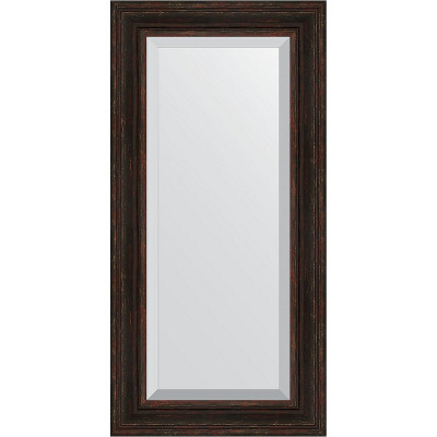 Зеркало настенное Evoform Exclusive 119х59 BY 3499 с фацетом в багетной раме Темный прованс 99 мм