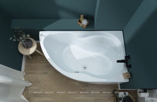 Акриловая ванна Aquanet Graciosa 150x90 R пристенная асимметричная (00203941)