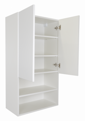 Шкаф для ванной Misty Амур 60 над стиральной машиной с полками белый 60х110 (Э-Ам08060-012)
