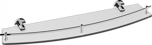 Полка стеклянная с бортиком RUSH Victoria (VI71620)