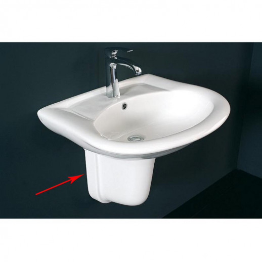 CERAMICA ALA MURANO MURSP полупьедестал для раковины, белый