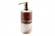 Дозатор для жидкого мыла Primanova коричнево-бежевый, GARNSEY, керамика D-20120  (D-20120)