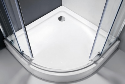 Душевой уголок CEZARES 90 x 90 x 195 см полукруглая хром (MOLVENO-R-2-90-P-Cr)