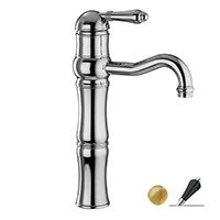 Nicolazzi Classica 3472 GB 40 смеситель для раковины без д/к, золотая латунь/ручка Liberty Black