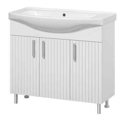 Тумба под раковину напольная Misty Изео 95 белая (Э-Изе01095-021Н)