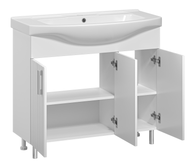 Тумба под раковину напольная Misty Изео 95 белая (Э-Изе01095-021Н)