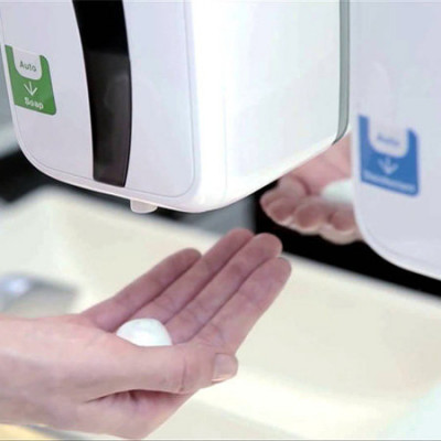 Сенсорный дозатор 0,45 л для мыла и антисептиков Saraya Sanilavo UD-450 (73715)