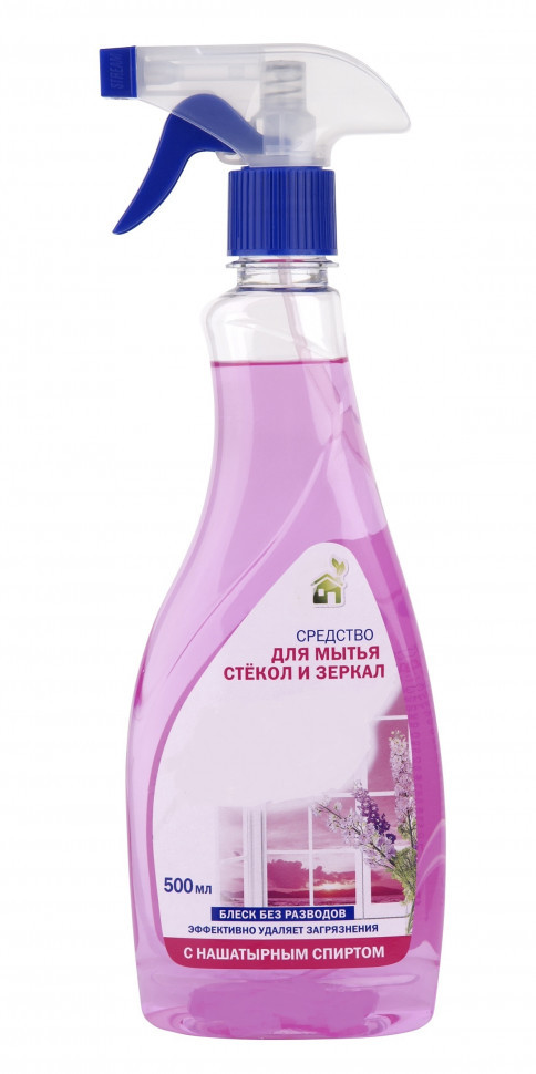 Средство для мытья стекол и зеркал с нашатырным спиртом, 500 мл