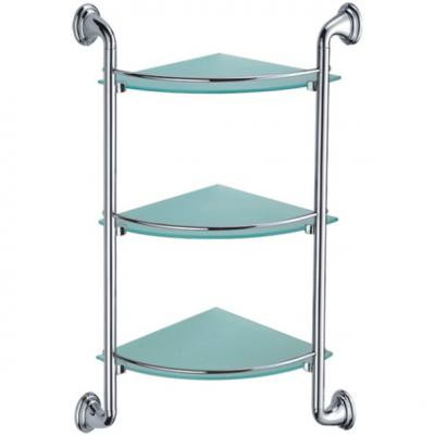 Стеклянная полка для ванной Ledeme L1507-3 15 стекло хром