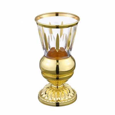 MIGLIORE Luxor 26124 стакан настольный хрусталь, декор золото, золото